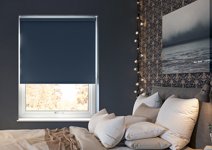 Trinity (FR Blackout), Blue Depths - Roller Blind - Image 3